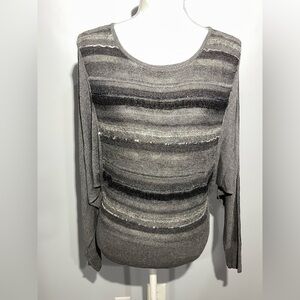 Trina Turk Charcoal Knit Top